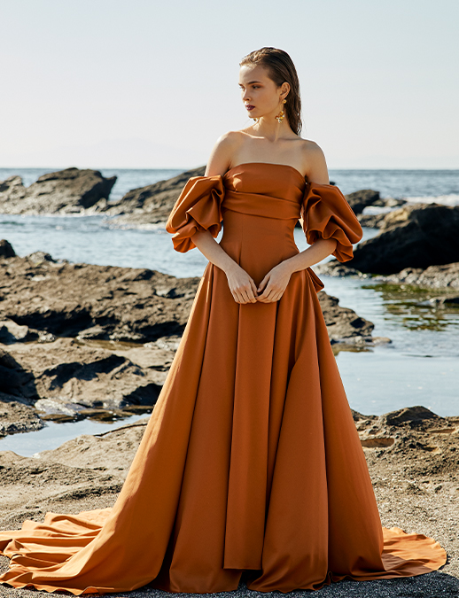 sheller サイドタッククラシカルドレス シェリエ sheller サイドタック